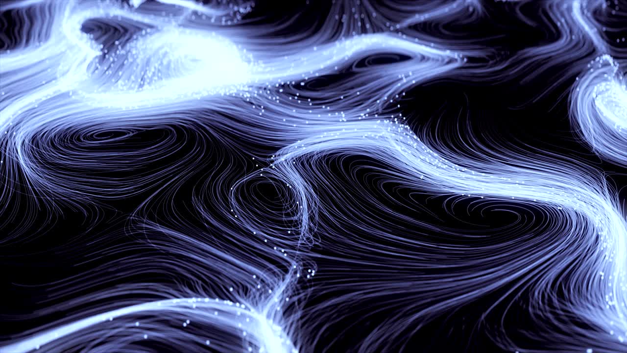 Abstract swirly trails.