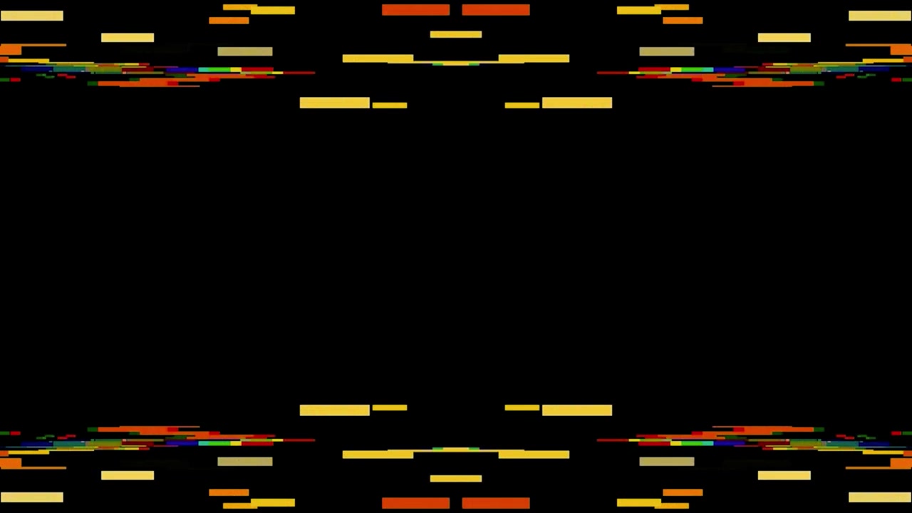 Abstract Digital Glitch Effect with Moving Colorful Rectangles