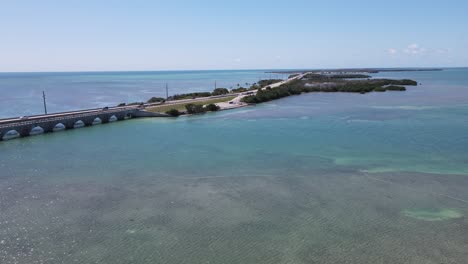 aerial of little duck key wayside park public boat ramp