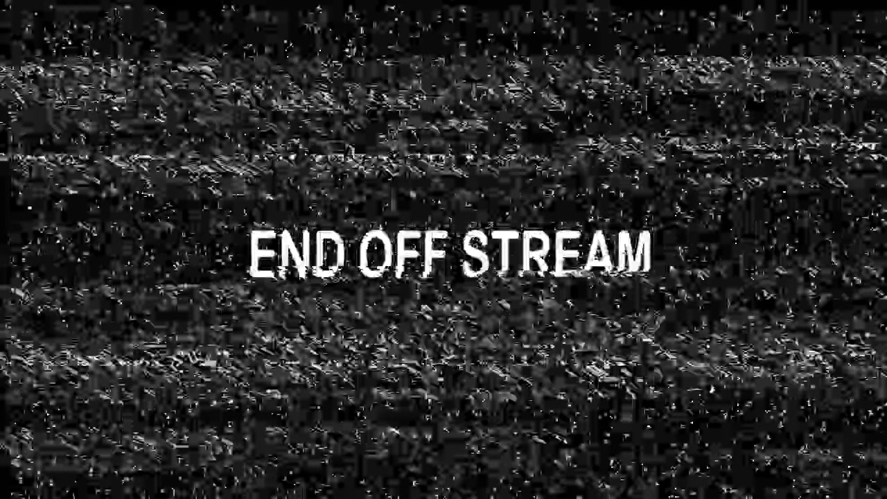 End of Stream Glitch Effect with TV Static and Noise