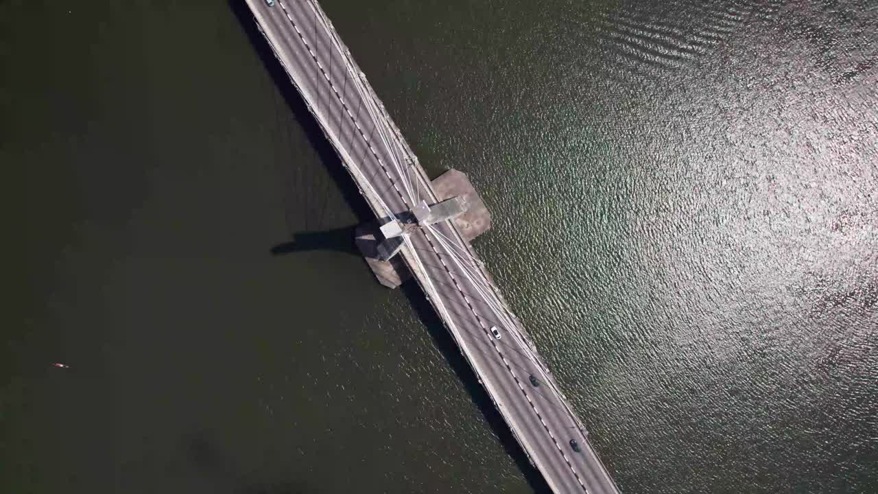 레기-이코이 연결 다리는 나이지리아 라고스의 유명한 랜드마크입니다.