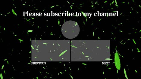 feather falling particles end card ending screen motion graphics