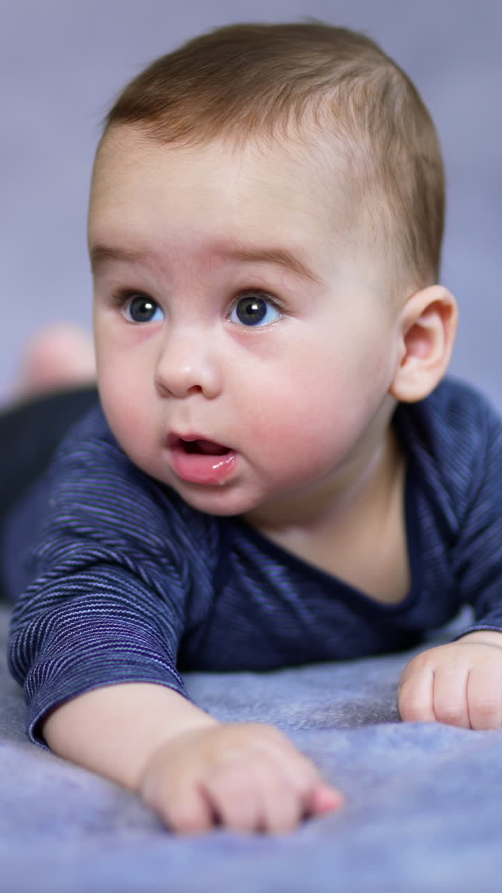 Baby Girl on Stomach