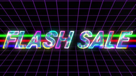 flash sale on black background 4k