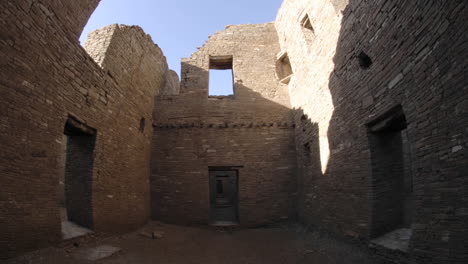 time lapse of shadows on the walls of pueblo bonito in chaco culture national historical park new mexico