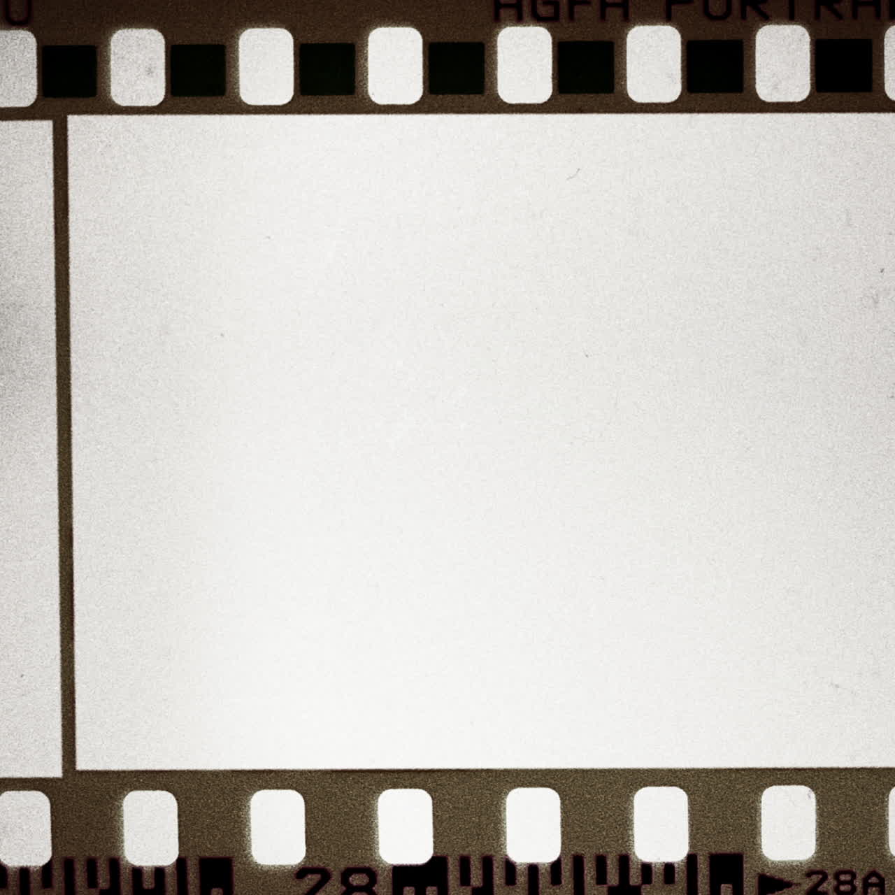 marco de película en blanco