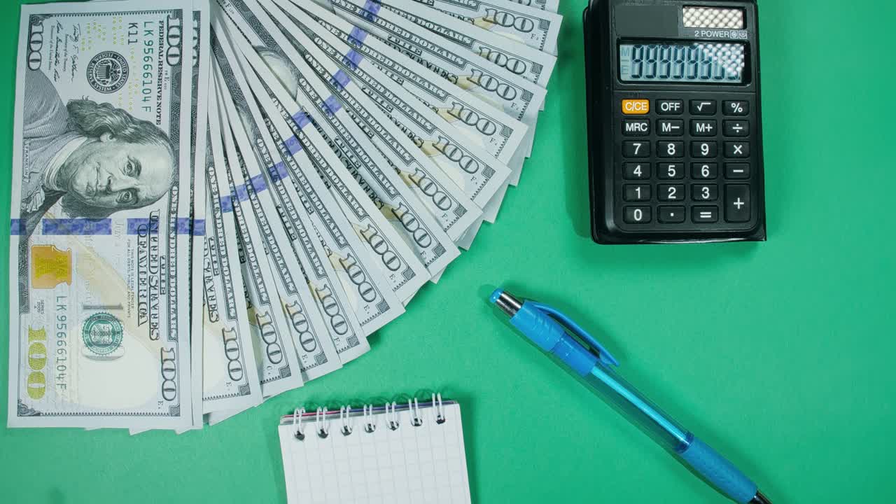 el dólar en el tocadiscos. el dólar girar girar. girar, hacer el diseño de la forma del círculo