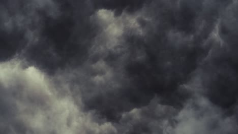 thunderstorm with dramatic clouds in the sky