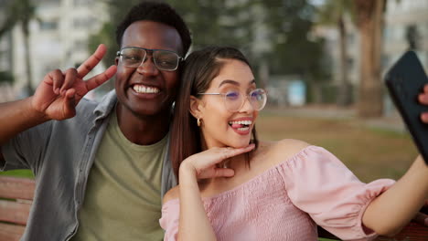couple taking a selfie