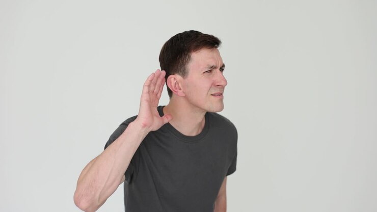 Man Listening Closely