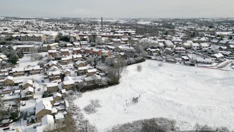 Städtische-Winterszene