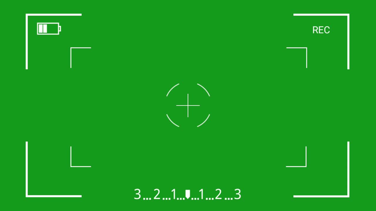 녹색 화면 배경으로 모션 파인더 그래픽을 보십시오