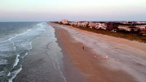 Baja-Antena-Empujar-Hacia-Abajo-Wrightsville-Beach-Nc,-Carolina-Del-Norte