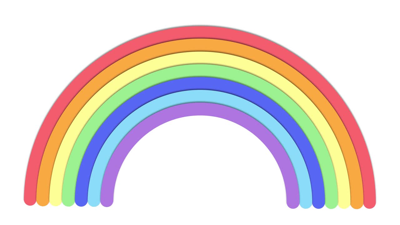 무지개는 시간이 지남에 따라 변형되고 분산됩니다.