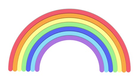 rainbow morphing and dispersing over time