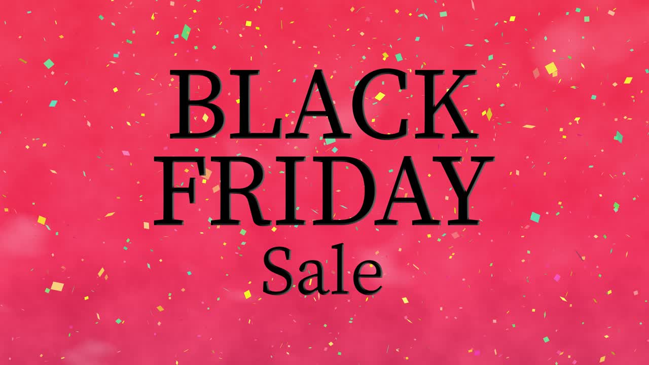 BLACK FRIDAY event text animation motion graphics