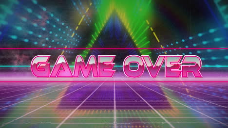 animación del juego en el espacio abstracto digital