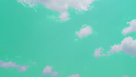 pantalla verde de nubes blancas en movimiento con resolución de 4k.