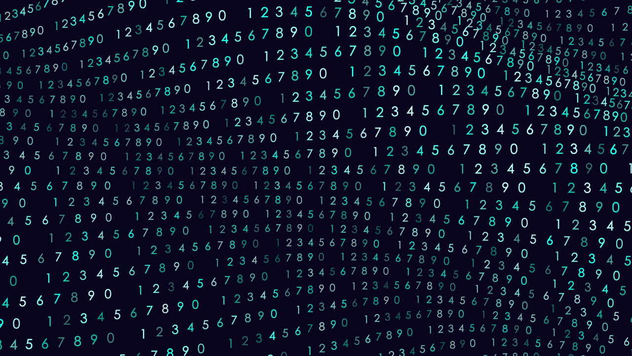 The image features a black and blue digital background patterned with binary code composed of 1 and 0, symbolizing data representation in computers and the essence of the digital realm