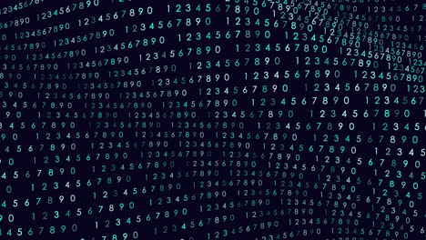 the image features a black and blue digital background patterned with binary code composed of 1 and 0, symbolizing data representation in computers and the essence of the digital realm