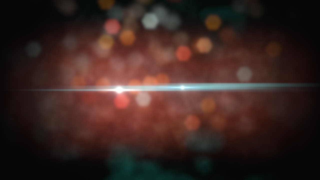 volar destellos y brillos coloridos en el espacio oscuro