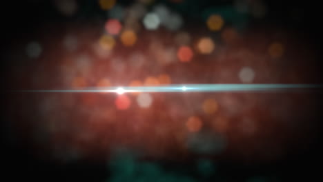 volar destellos y brillos coloridos en el espacio oscuro