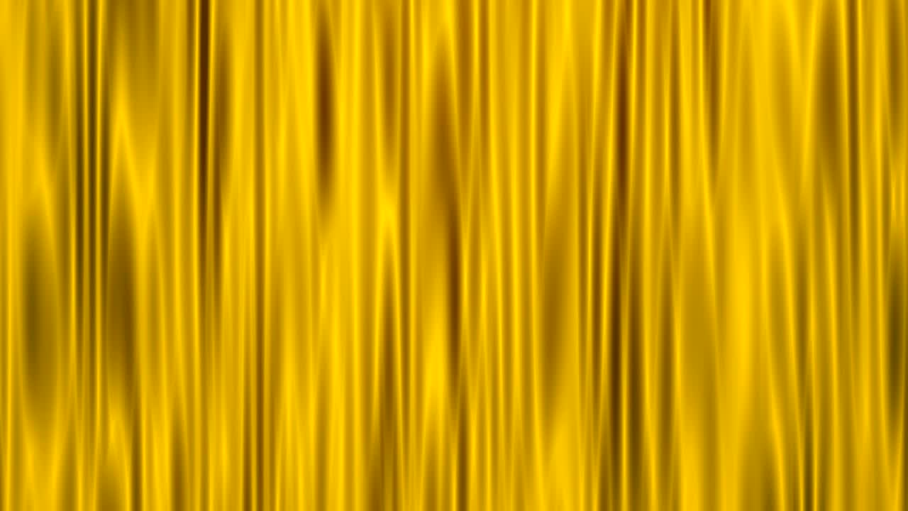 Animazione di tenda dorata increspata