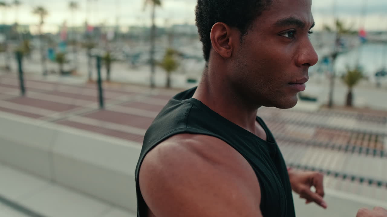 Young Athlete Prepares for Outdoor Workout