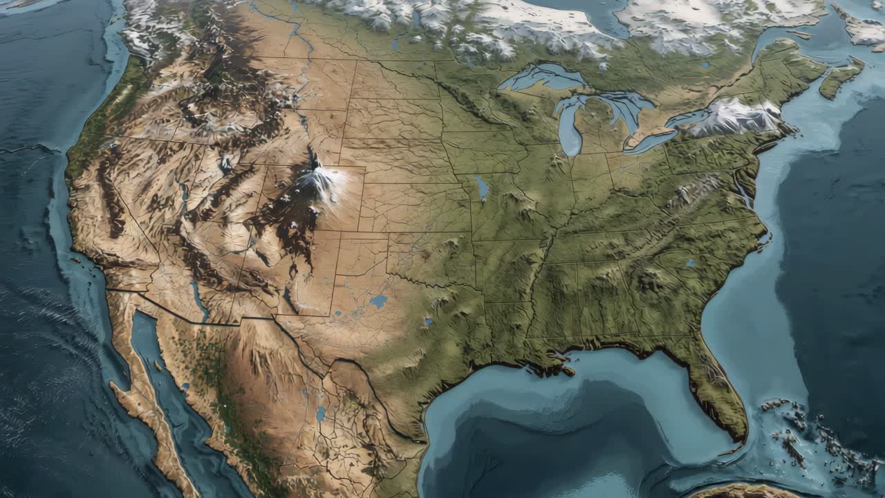 Map of North America