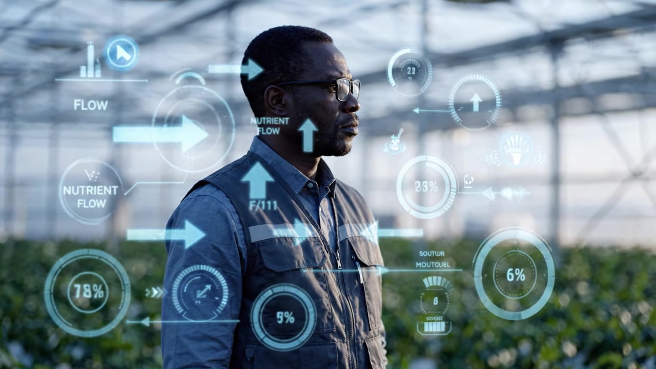 Innovative Agricultural Technology: A Focus on Nutrient Management and Sustainable Farming Practices in a Modern Greenhouse Environment