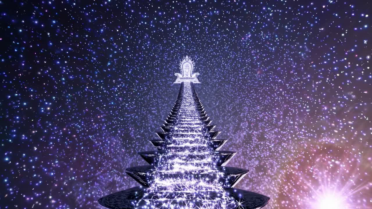 宇宙空間にある王位への階段