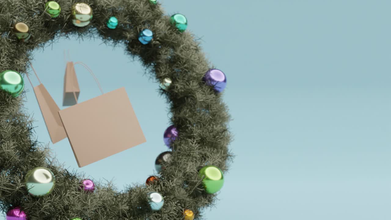 concepto de compras navideñas