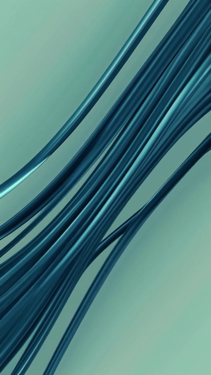 Sfondo animato con linee astratte blu e verde acqua che scorrono