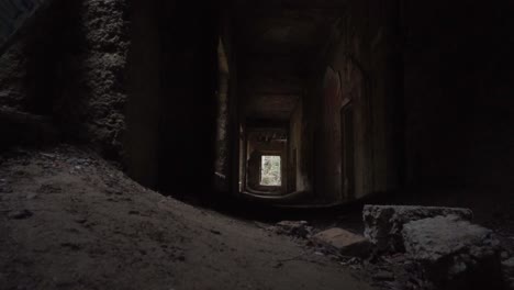 abandoned haunted hallway of the abandoned hospital