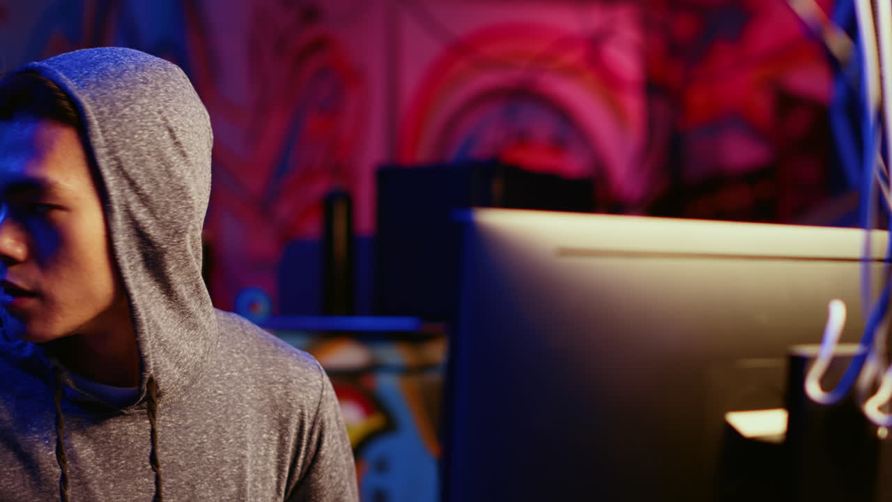 Spy in hideout cautious to surroundings