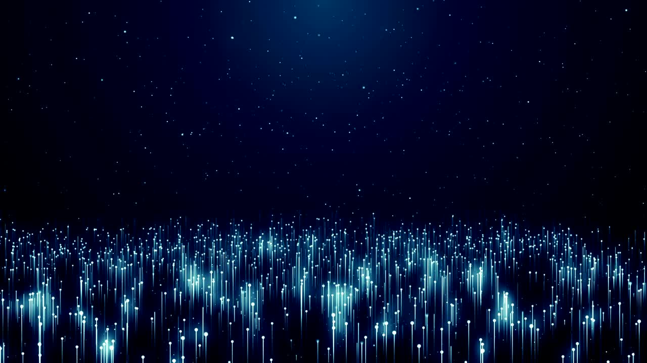 Particles Blue dust abstract light bokeh motion titles cinematic background loop
