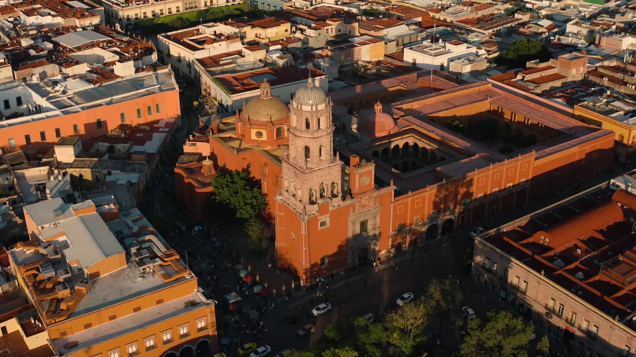 centro histórico de la ciudad de querétaro, vista aérea
