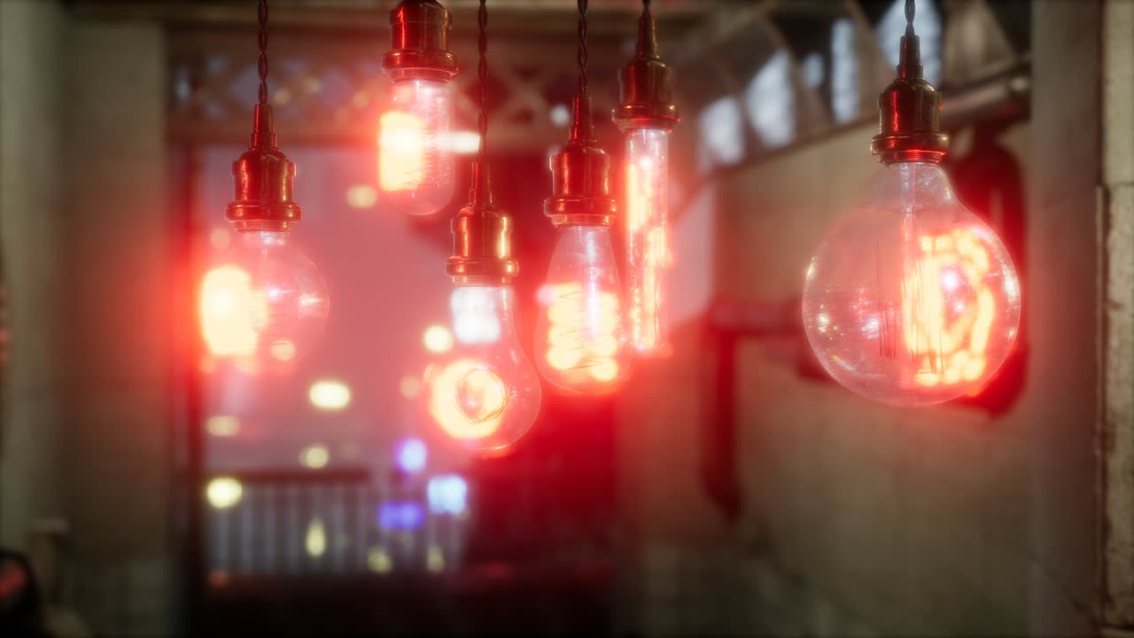 vieja bombilla incandescente retro vintage