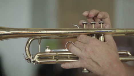 person playing a trumpet