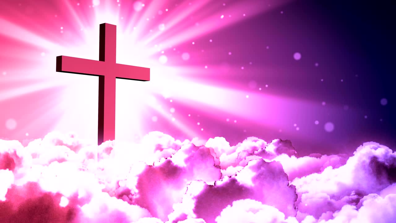 하늘에 있는 거룩한 십자가