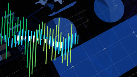 animation of statistics and financial data processing over grid