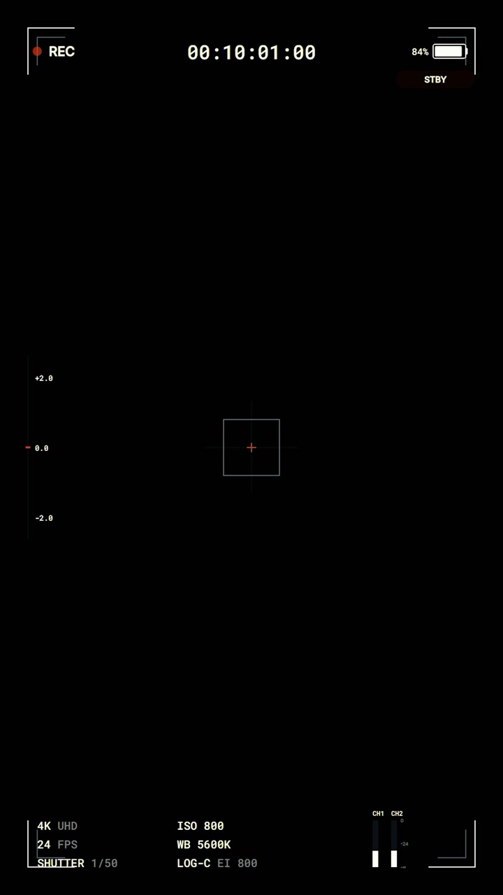Digital Camera Viewfinder Interface Overlay