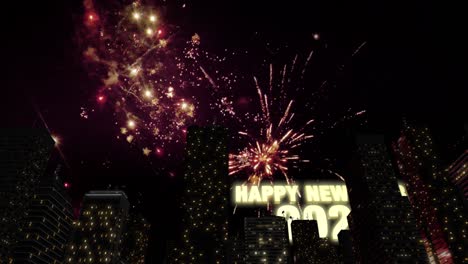 feliz año nuevo 2021 horizonte bucle 4k