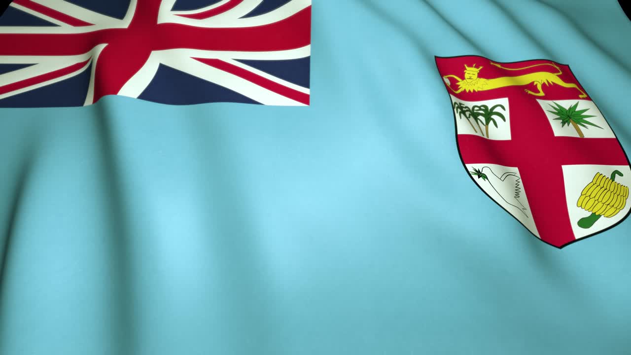 4k에서 현실적인 피지 섬 발을 흔들고, 루프 애니메이션