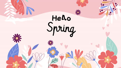 spring floral greeting card