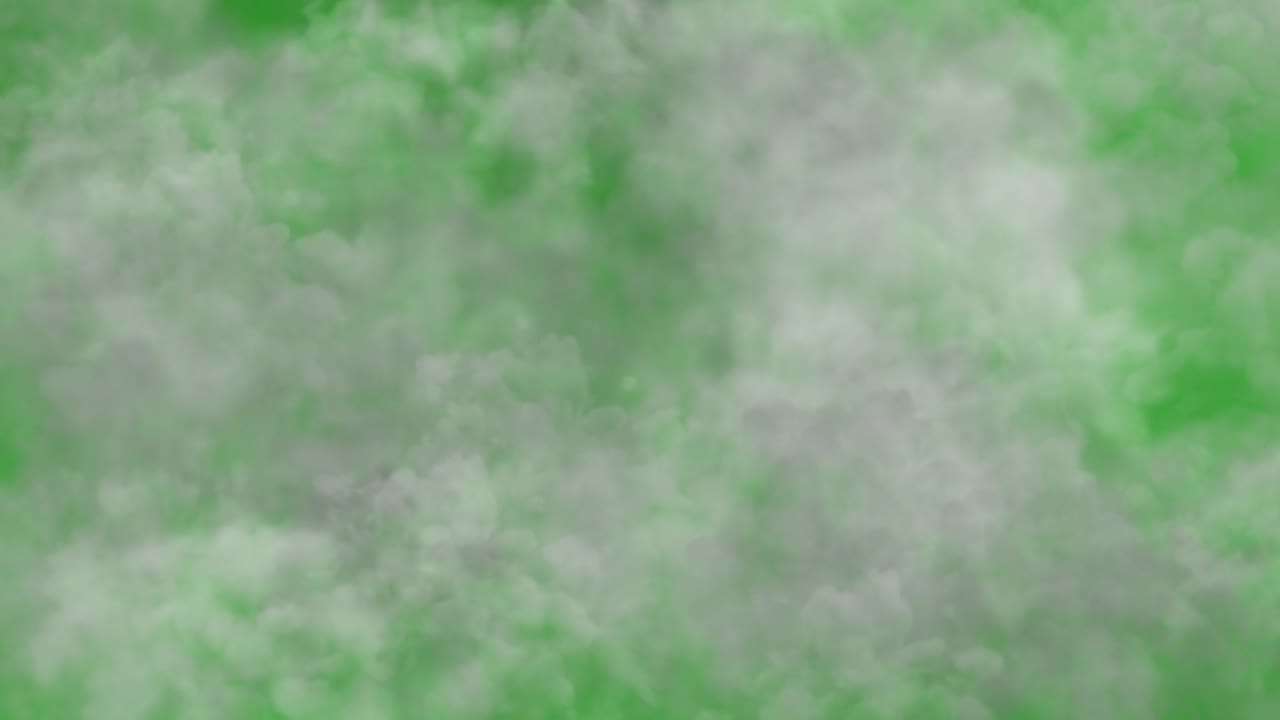 gráficos de movimiento de humo blanco con fondo de pantalla verde