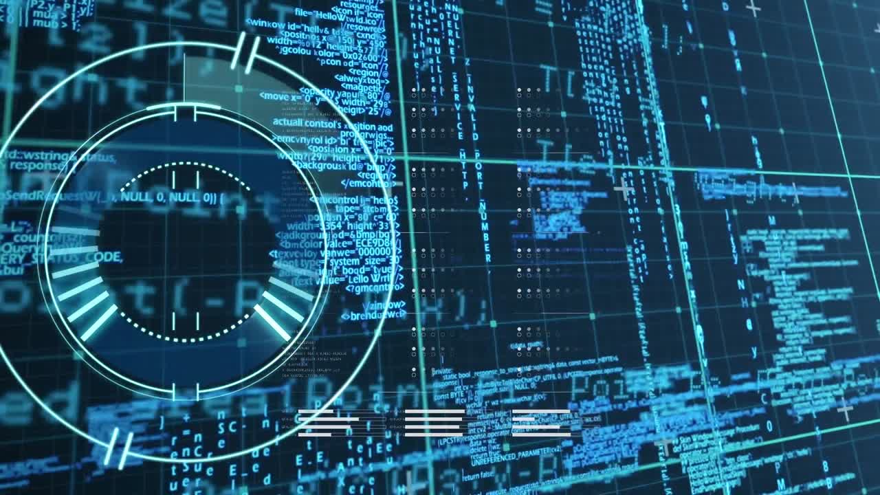 Animation of scope scanning over data processing on grid