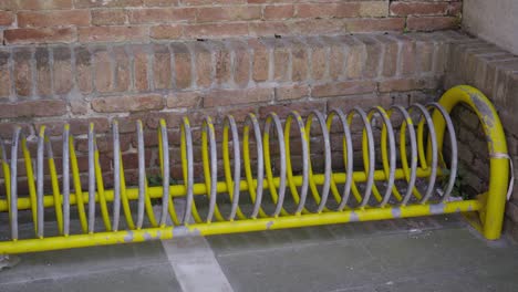 ground empty rack for parking bicycles