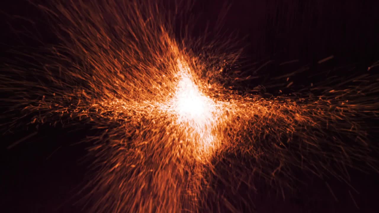 Digitally generated video of fire