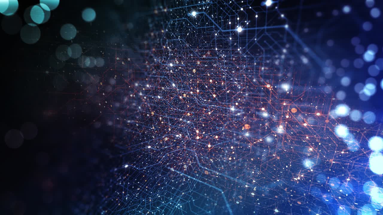 fondo del circuito de la placa base. virus detectado sobre la placa de circuito. gusano, ataque cibernético, antivirus, alerta de cortafuegos y concepto de advertencia de peligro. pcb futurista. render 3d, bucle sin costuras 4k.